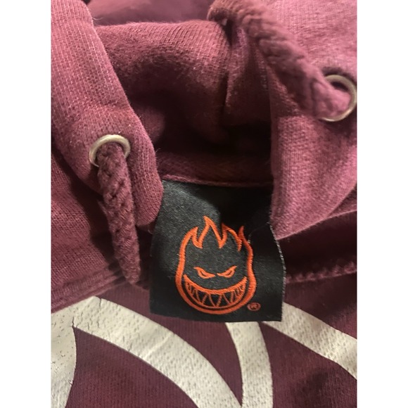 Vintage Y2K Spitfire Skateboarding Hoodie Sweatshirt Skate Grunge Distressed - Picture 12 of 13